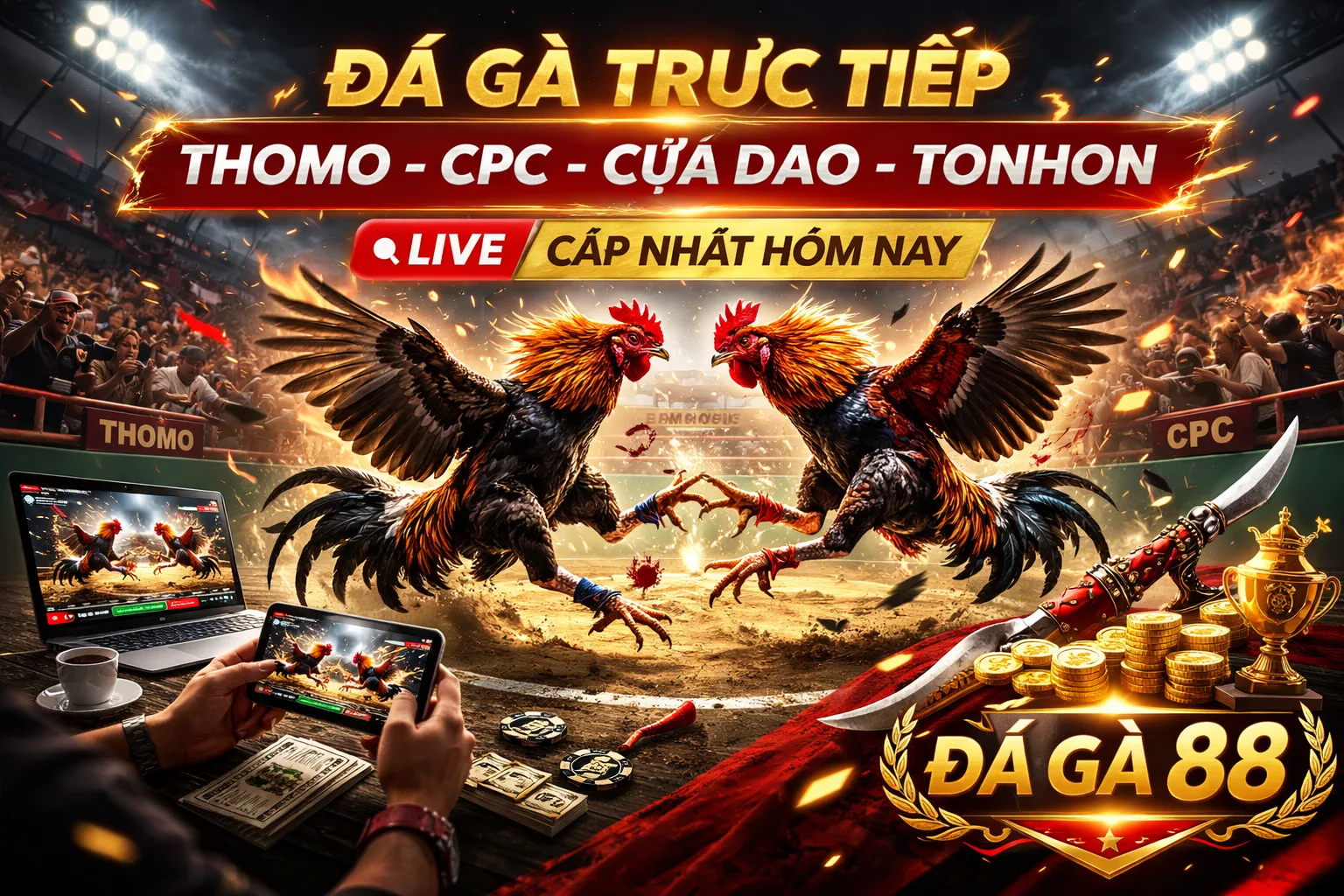 Tổng quan về đá gà cựa dao và cách kiểm tra thông tin trận đấu